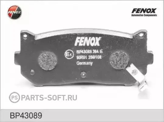 FENOX BP43089 BP43089_колодки дисковые задние\ KIA Shuma/Clarus 1.5i-2.0i с 96-00 | Автомобили и мотоциклы