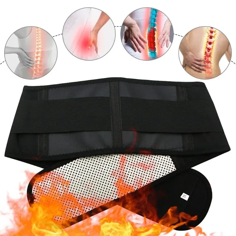 Tourmaline Self-heating Magnetic Therapy Lumbar support belt for Men Women Gym Sports Support Back Relieve Pain