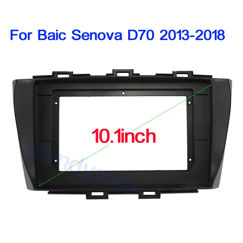 

2Din Car Radio Facia for Baic Senova D70 2013-2018 Panel Dash Kit Install Trim Fascia Plate Console GPS Cover Bezel Adapter