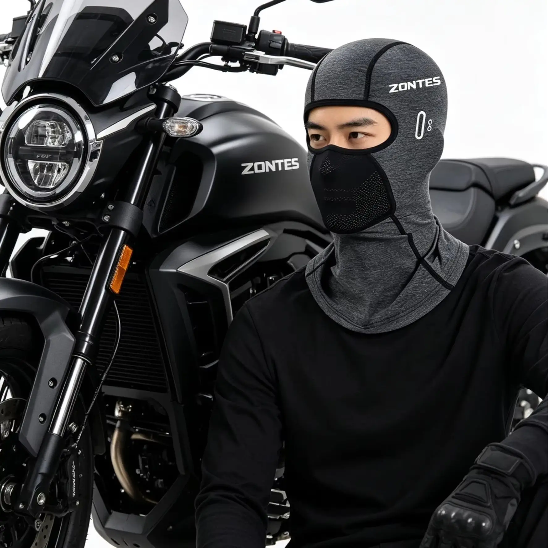 Zontes 350-750 시리즈용 사계절용 오토바이 발라클라바 ? 여름용 냉각 UV 캡, 350/350E/350R/368G/용 겨울용 보온 마스크