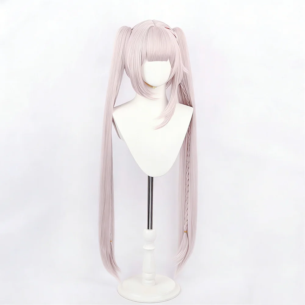 Lolita-Style Pink Long Sparkle Synthetic Wig for Masquerade and Carnival Events
