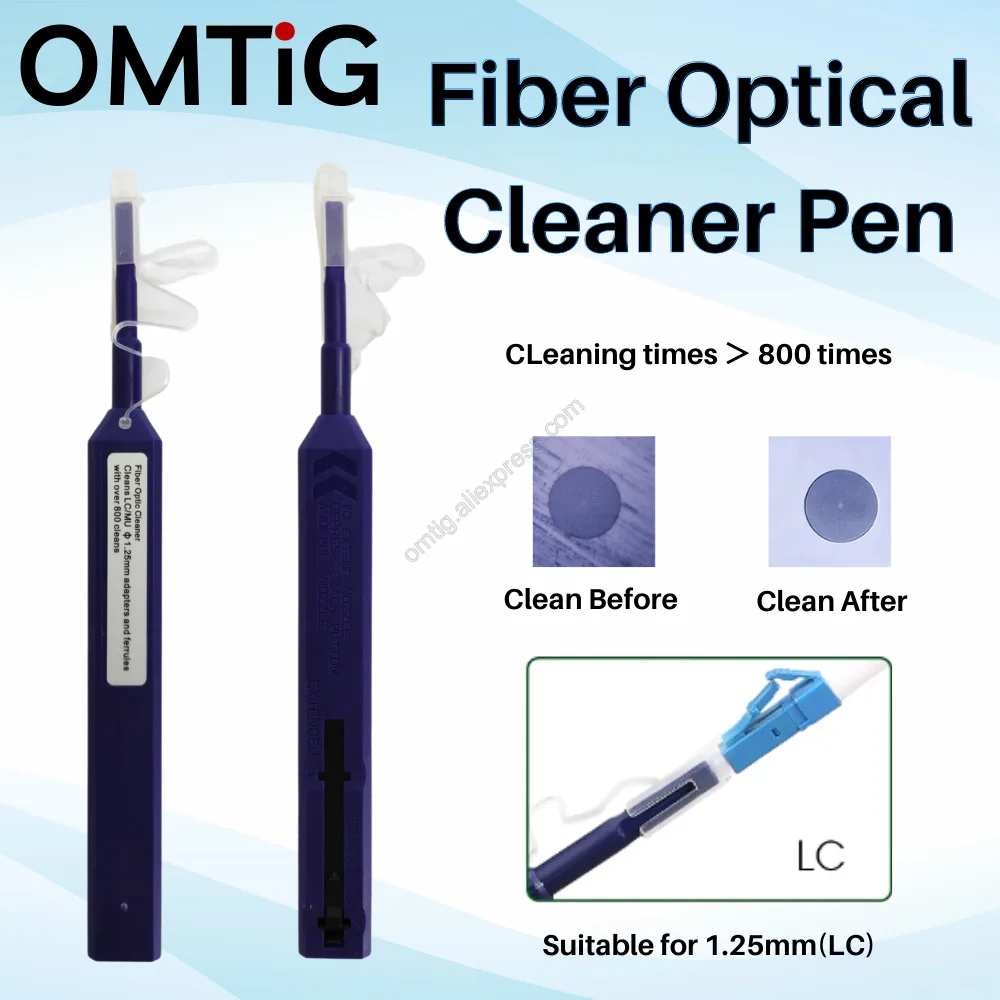 1/5/10pcs LC/MU 1.25mm Fiber Optic Cleaning Pen Cleaner Tools Free Shipping