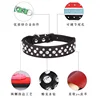 Pet collars for small dogs, pet collars, rhinestone PU collars for cats and dogs, adjustable to prevent pets from being lost 2
