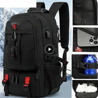15.6/17.3" Travel Backpack Men Business Backpack School Expandable USB Bag Large Capacity Laptop Waterproof Fashion Backpack 1