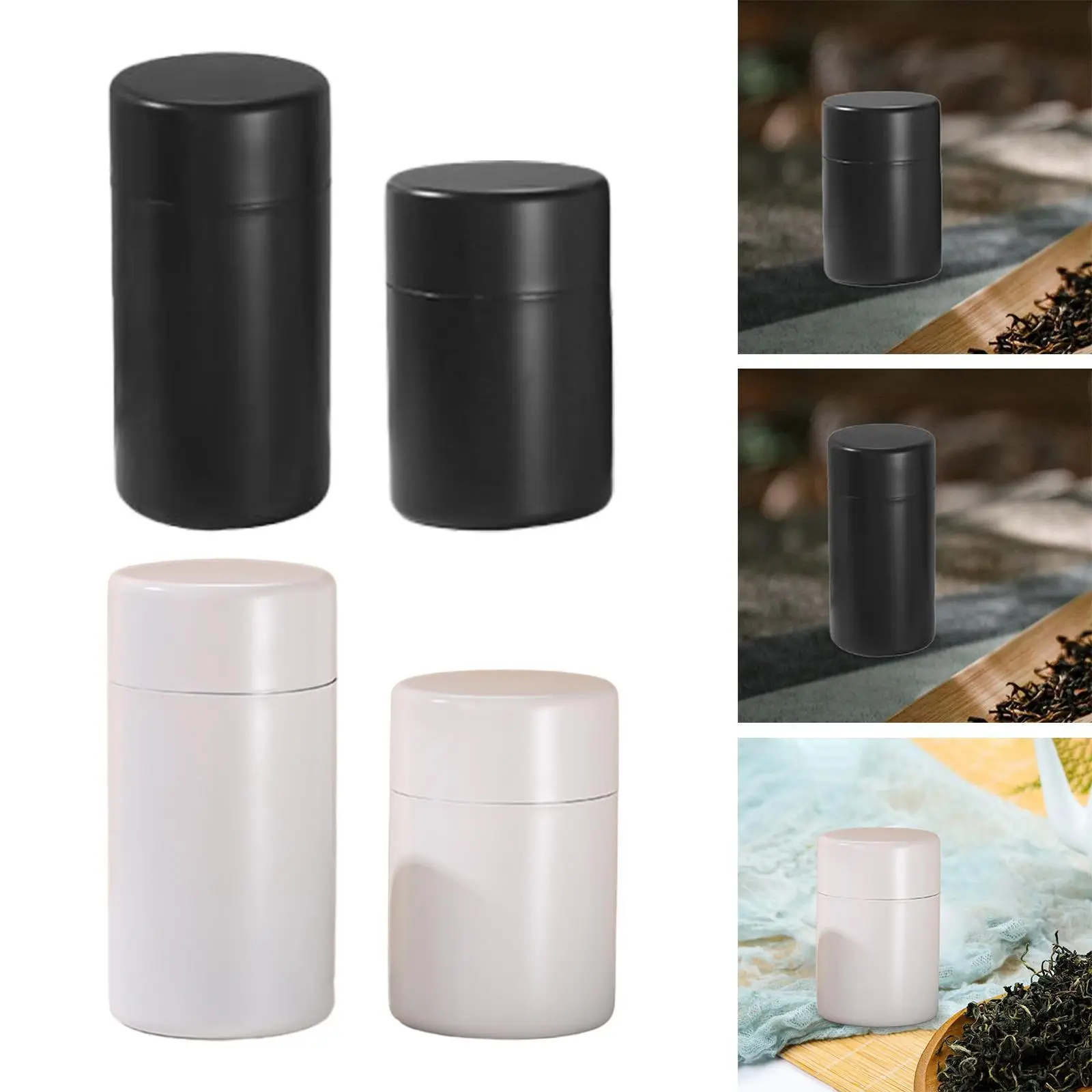 Tea Tin Canister Desk Leakproof Stainless Steel for Candy Restaurants Spices Tea Tin Canister Desk Leakproof Stainless Steel for Candy Restaurants Spices