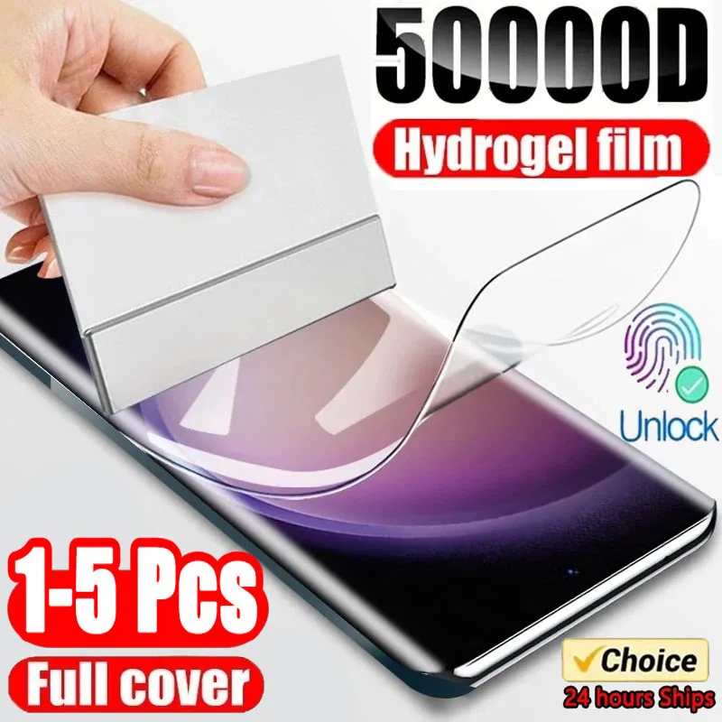 1-5pcs hydrogel fólia számára samsung Galaktika S23 S20 S21 S22 Vmint Ultra Bejegyzés 20 9 10 Vmint A52S A30 A53 A51 A50 A21S Hamis színben tüntet fel Hátvéd