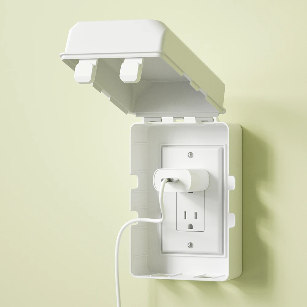 Baby Proof Electrical Outlet Box Electrical Outlet Cover Baby Proof Box Plug Cover 1Pcs for Safety