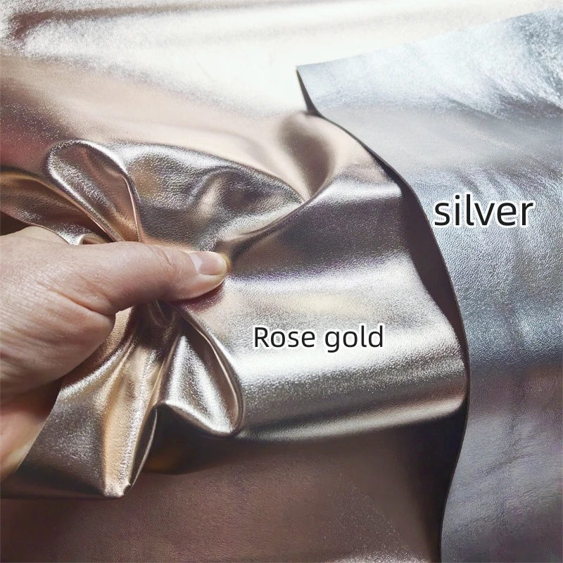 로즈 골드 양가죽, 0.7mm, 1mm 첫 번째 레이어 가죽 진짜 가죽 원단. 컬러 매칭 가죽용 수제 DIY 전체 양가죽