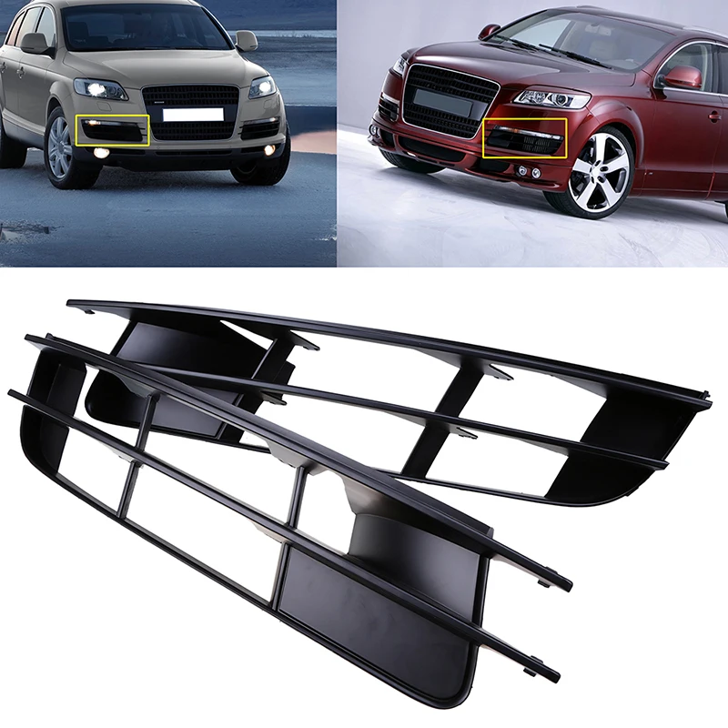 

For Audi Q7 3.0L TDI V6 DIESEL A/T TDI Sport Utility 2009 Car Fog Lights Cover Front Bumper Lower Racing Grills Accessories