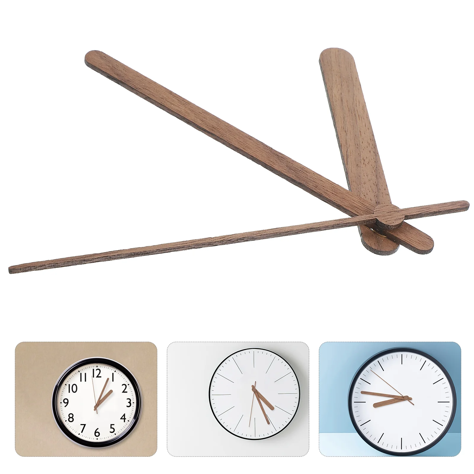 

5 Sets Wooden Clock Hands Replacement Clock Hands Repair Clock Hands Hanging Clock Hands for DIY