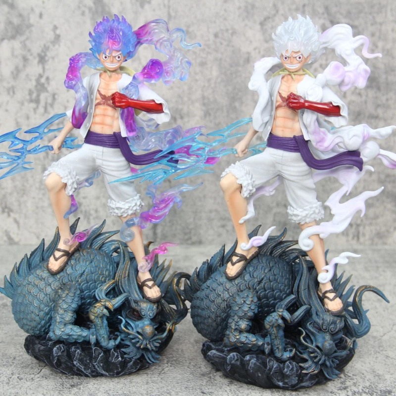 

34cm Anime One Piece Figures GK Wano Country Sun God Nika Gear5 Luffy Action Figurine PVC Statue Collectible Model Doll Toys