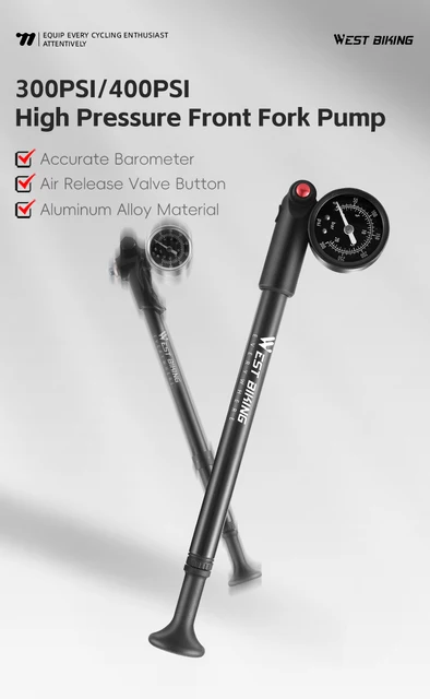 Pompa Per Ammortizzatori Bici Con Manometro Digitale 300PSI - Gonfiaggio Preciso Per Forcelle E Pneumatici - Foto 2