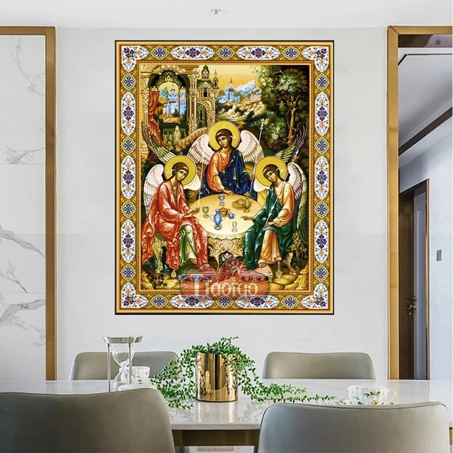 Cheap 5D Diy Special Shaped Diamond Painting Religious Diamond Cross Stitch  Embroidery Home Decor Painting