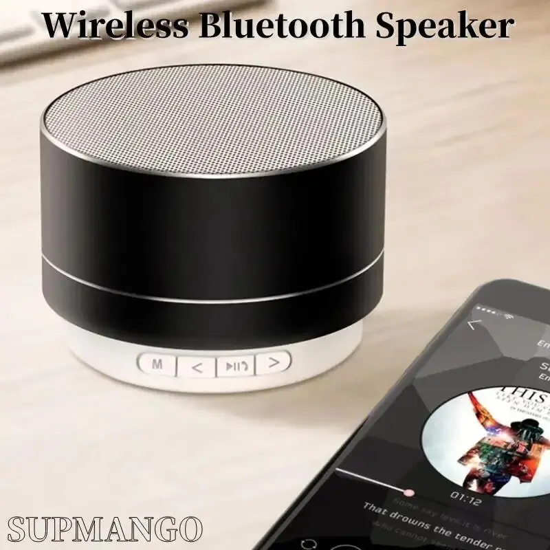 Bluetooth speaker A10 Wireless Bluetooth Speaker Small Steel Cannon Subwoofer Portable Mini Gift Card Bluetooth Speaker