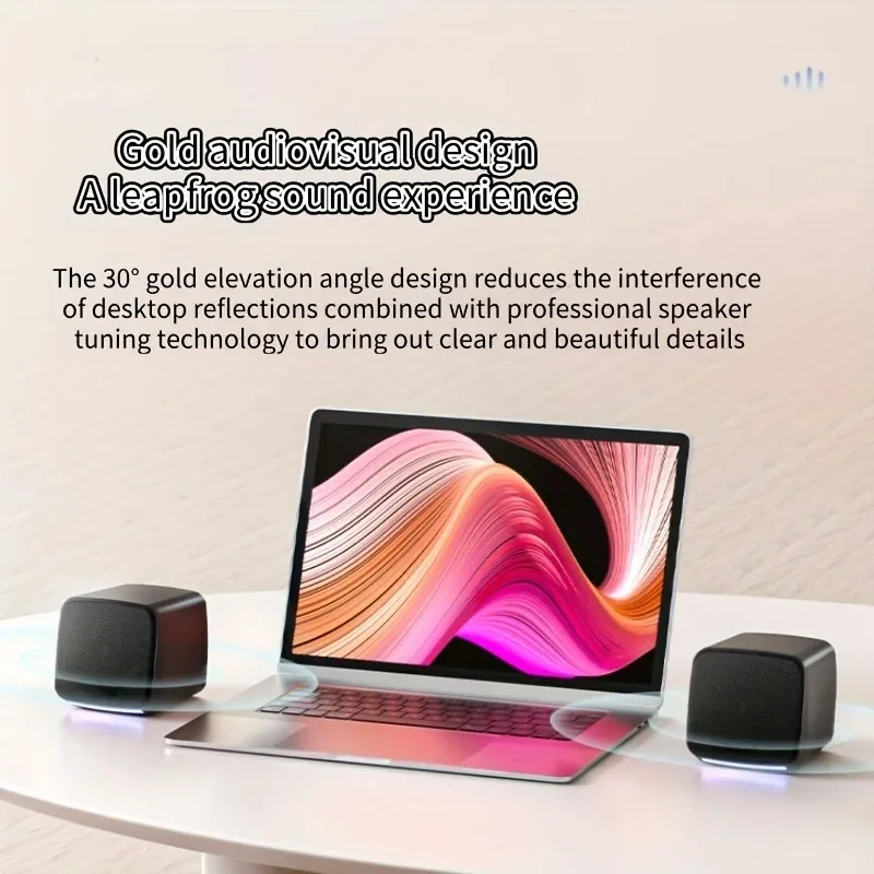 Home Computer Speaker 3D Surround Sound Desktop USB