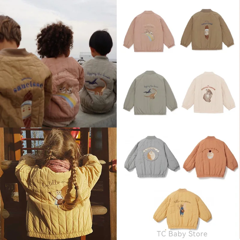 KS Baby Jacket Autumn Winter Coats Brand Design Children Unisex Casual Fashion Outdoor Keep Warm Boys Girls Cotton Clothes