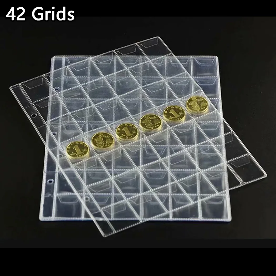 10 Pcs Collection Money Album Case Classic Coin Holder Sheet Mini Penny Coin Storage Albums 42 Pockets Coins Collection Album 3