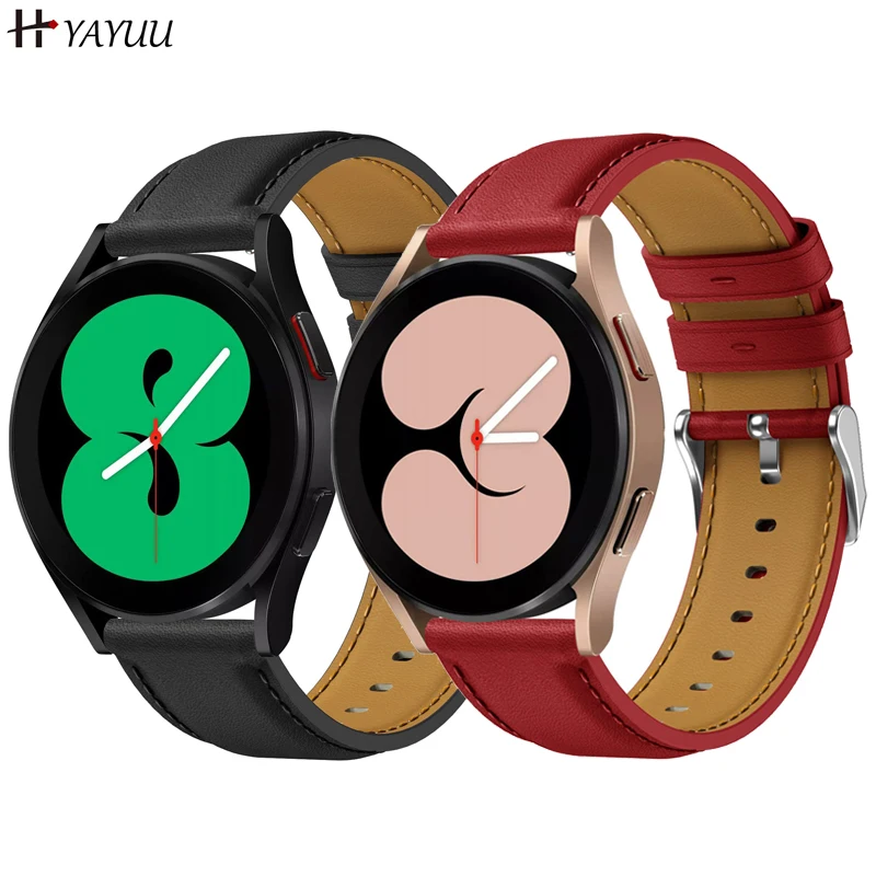 Cinturino In Pelle Per Samsung Galaxy Watch 5 Pro 45Mm Bande E Galaxy Watch 5 40Mm 44Mm Bande, Cinturini Per Galaxy Watch 4 Band 40Mm 44Mm Galaxy Watc