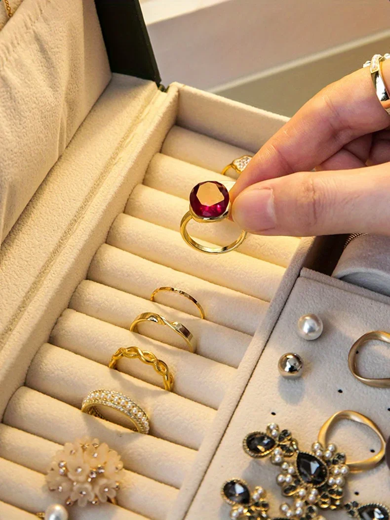 1PC Jewelry Storage Box | Necklace Earrings Organizer Case | Elegant Jewelry Gift Box P... - SKU JSB01217 - UGI Packaging