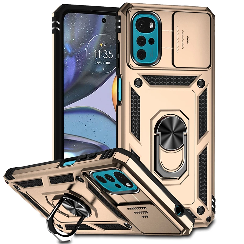Enhanced Magnetic Phone Holder Bumper Case – Full Cover with Push Window Design