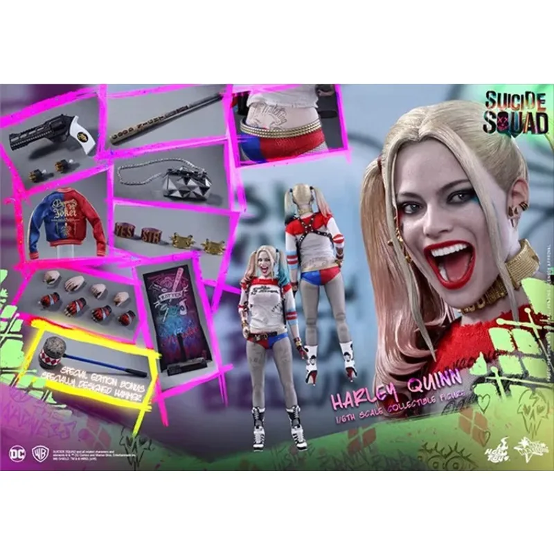 thumbnail image 1 of Figura de acción original de Hottoys HT 1/6 MMS383 Suicide Squad Harley Quinn 1.0, modelo de juguete de 12 pulgadas, adorno de escena coleccionable, regalo, 1 of 5