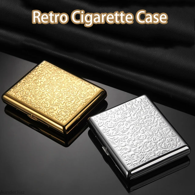 Pitilleras para Cigarrillos, Caja de Cigarrillos, Pitillera de Metal,  Anillo Porta Cigarrillos, Cigarette Case Vintage, Fumar Clip, Pitillera de  Acero