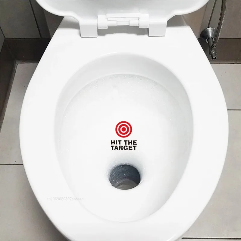 1pc Toilet Sticker Potty Training Targets Removable Bullseye Target Aiming Decal Wall Vinyl Posters for Home Bathroom Decoration