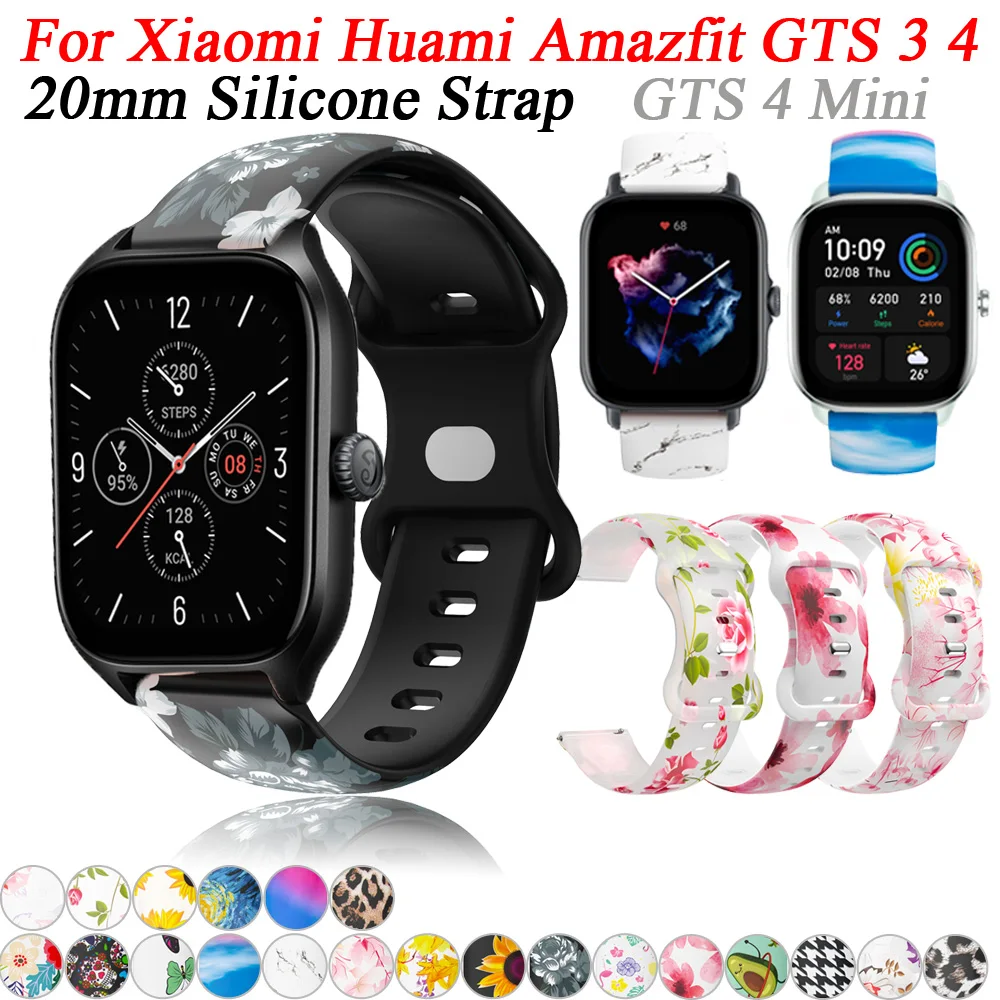 Accessori Per Braccialetti In Silicone 20 Mmper Xiaomi Huami Amazfit Gts 3 4 Cinturino Per Orologio Intelligente Gts4 Mini/Gts 2 2E Cinturino Di Ricam