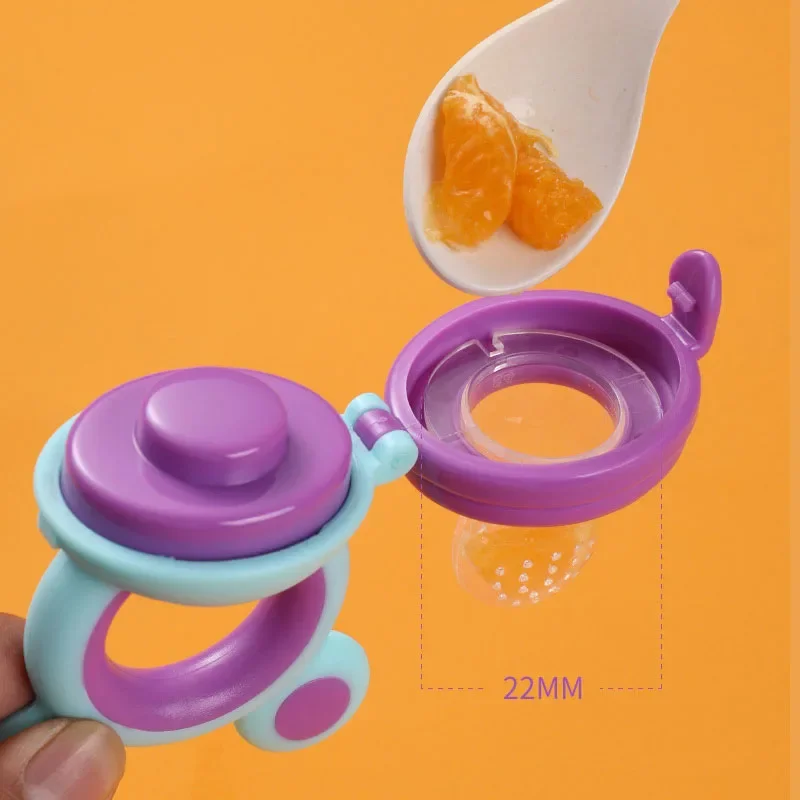 Baby Feeder Silicone Fresh Food Nibbler Kids Boy Girl Bear Ear Fruit Feeding Safe Infant Baby Supplies Nipple Soother Bottles 2