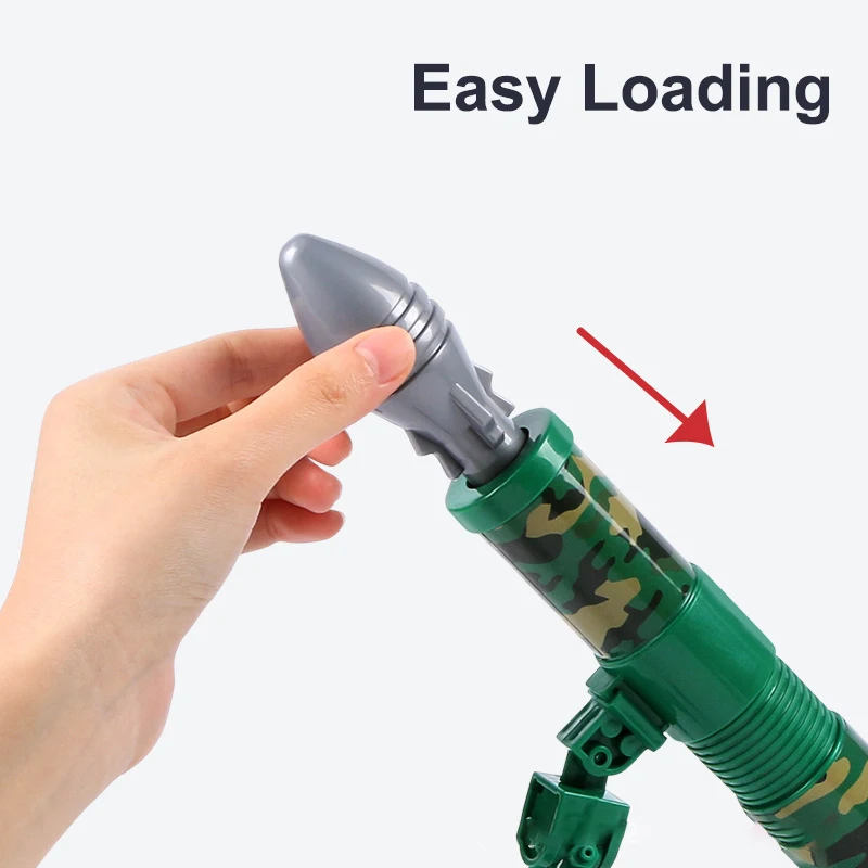 2024 New Simulation Mortar Small Children's Automatic Rocket Launcher Toy with 6 Luminous Shells Toy Gun Set Children's Gift 2