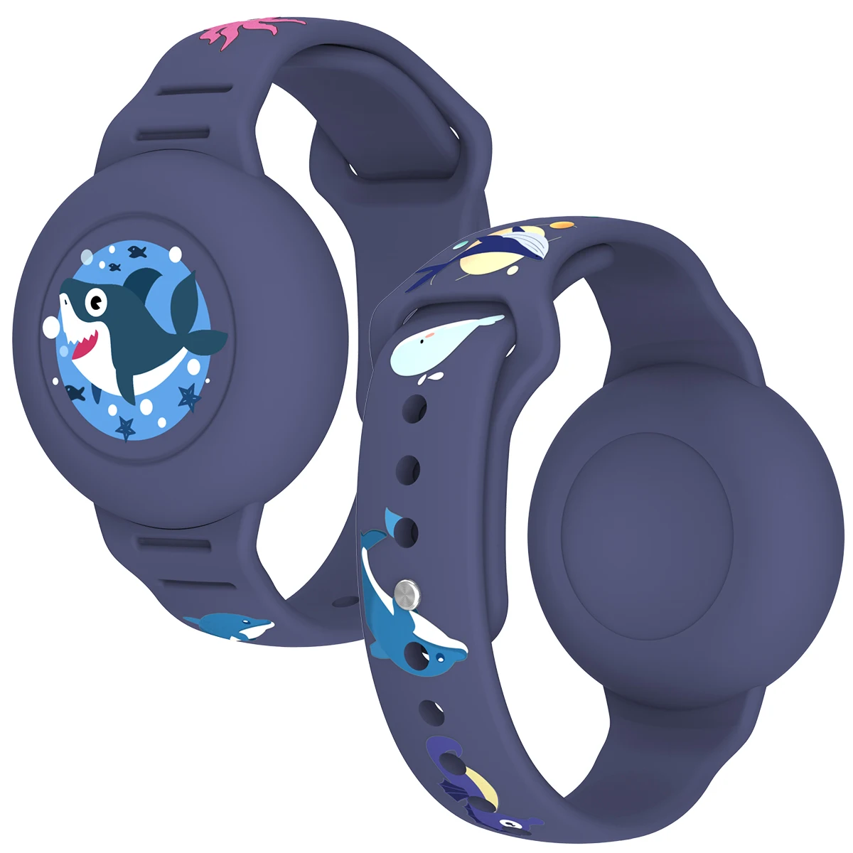 Silicone Anti-Removal Airtag Holder - Secure, Hidden Design for Kids, Pets, and Luggage