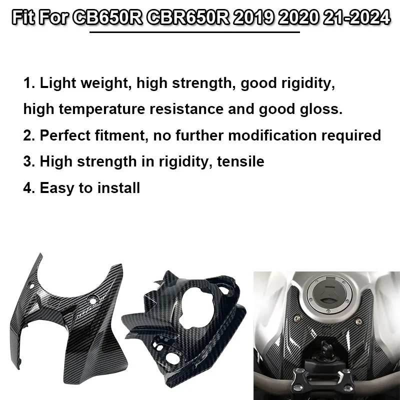 Motorcycle Gas Tank Cover Guard Protection ABS Front Oil Tank Cover Fit For HONDA CB650R CBR650R CB 650R CBR 650R