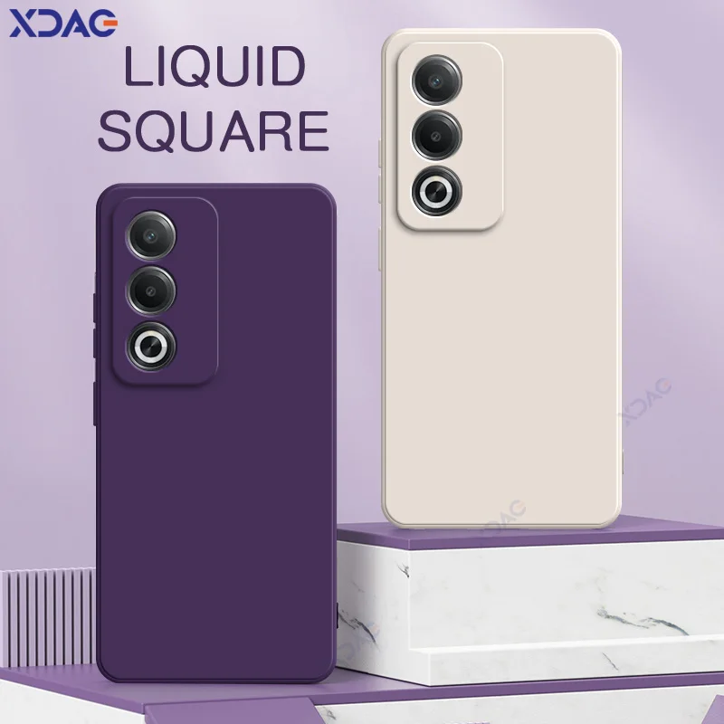 Luxury Dual Layer Cellphone Case with Soft Square Liquid Silicone Armor