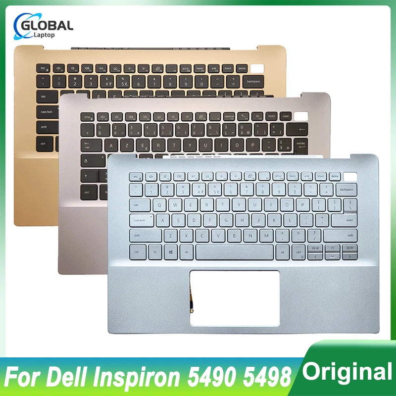 

New Original US Keyboard For Dell Inspiron 5490 5498 Laptop Palmrest Upper Top Cover With Backlit Keyboard Replace X6YXC 0X6YXC