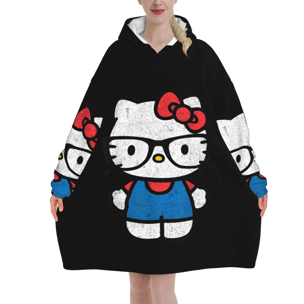 Oversized Hoodie Dames Gesellig - Grote Vleermuizenvormige Zakken, Ideaal Geschenk voor Vrouwen