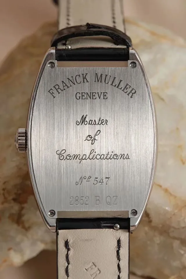 FRANCK MULLER Tonneau Luxury Women\'s Quartz Wristwatch Arch Sapphire Mirror Leather Strap Simple and Fashionable Women\'s Watch
