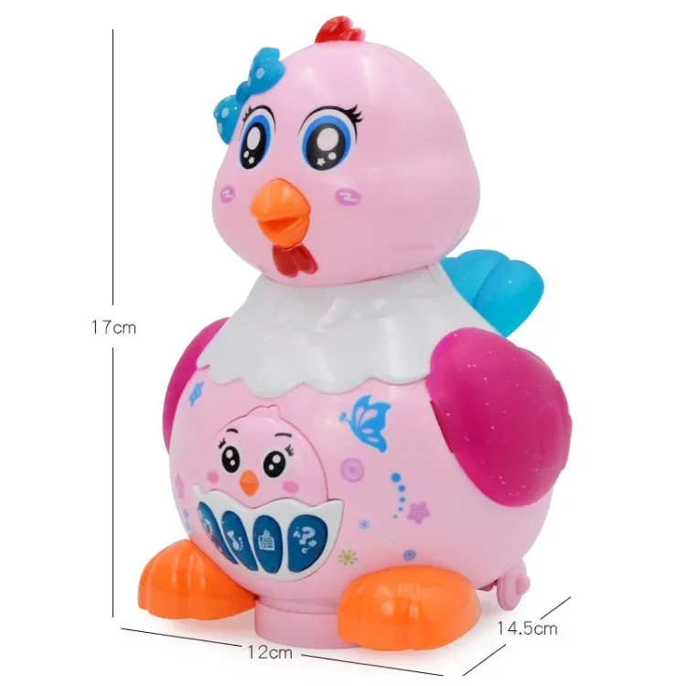 Electric Egglaying Chicken Upgrade Edition Egglaying Little Hen Wanxiang Music Luminous Children's Enlightenment Puzzle Toy 6