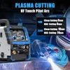 5-in-1 Welder Machine Plasma Cutter Combo with HF TIG Gas MIG Stick Welding 110/220V Dual Voltage Multi-functional Welding Tool 4