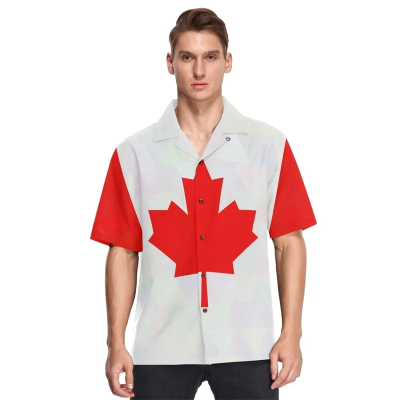 thumbnail image 1 of Camisa hawaiana de playa para hombre, con estampado 3D, holgada, de manga corta, con botones, informal, de talla grande, 1 of 5