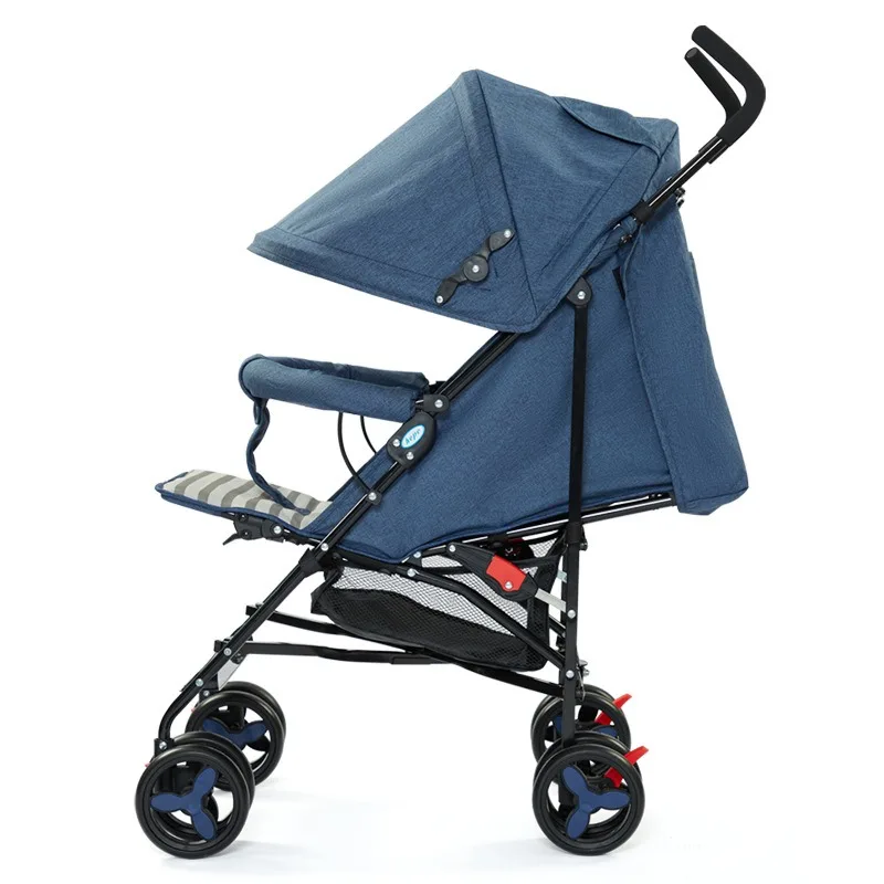 

The baby stroller is light and foldable. Children can sit on the universal baby umbrella cart that can lie down and reduce shock