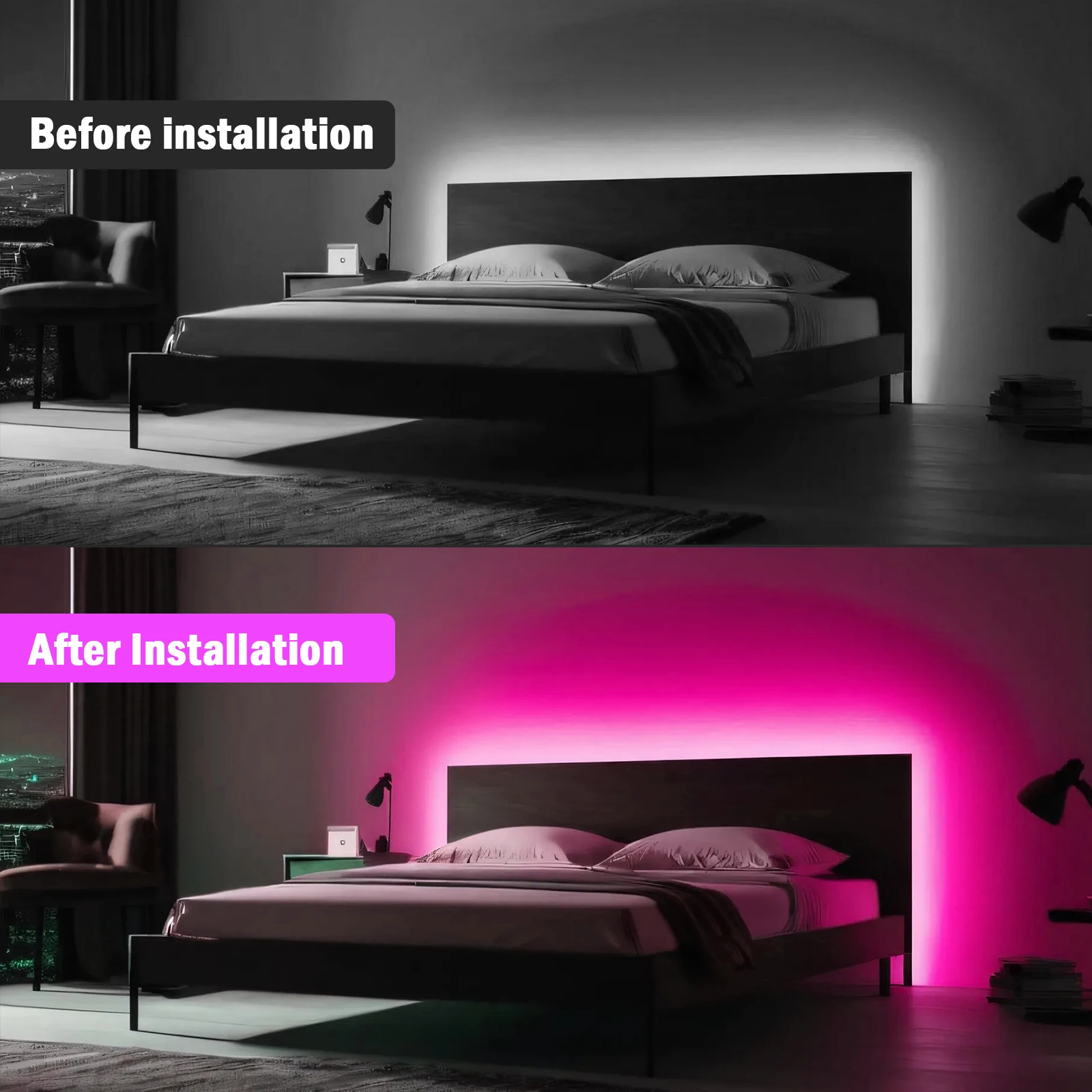 รูปสินค้า LED Strip Light หลากสี ตกแต่งบ้านและ TV สวยสะดุดตา