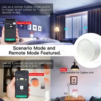 New Tuya ZigBee Smart Knob Switch DIY Wireless Scene Button Rotatable Dimmer Switch Home Appliances Automation Linkage Remoter 3