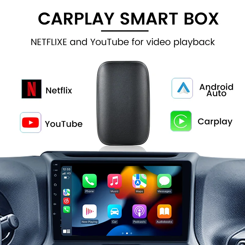 Carplay sans fil et GPS automatique pour Audi Benz Toyota KIA Mazda