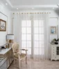 1PC Minimalist INS Small Fresh Embroidered Window Screen Curtain Plain Polyester Dandelion 4
