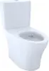 Aquia IV 0.9/1.28 GPF Dual Flush Two Piece Elongated Toilet with Push Button Flush Cotton 28.5"D x 15.5"W x 29.5"H 1