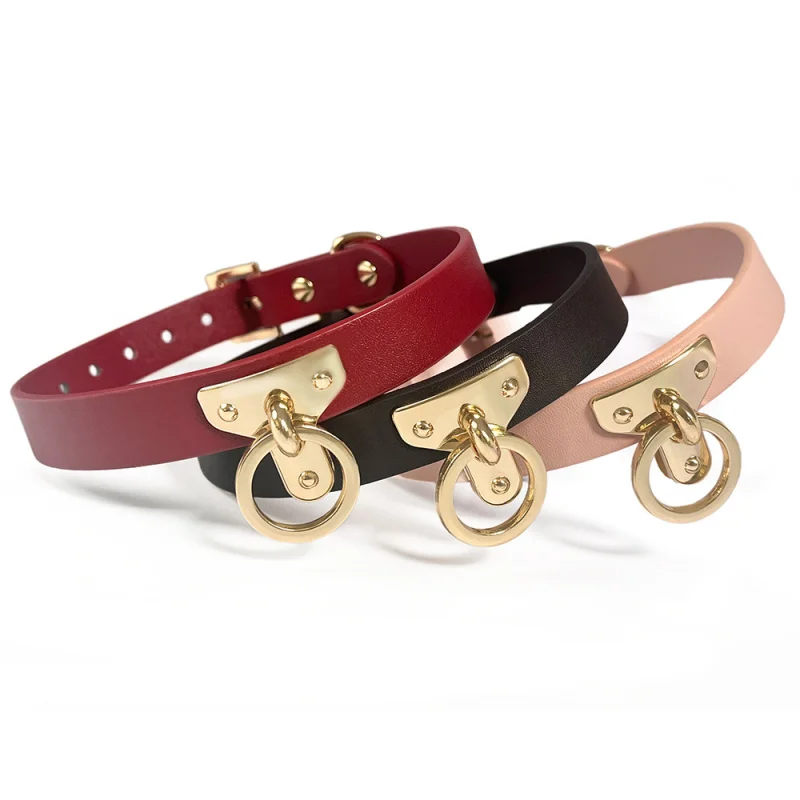 Genuine leatherTBuckle Collar NichesmProps Sexy Training Sex Product Bindingk9Traction Dog Leash Traction Tool