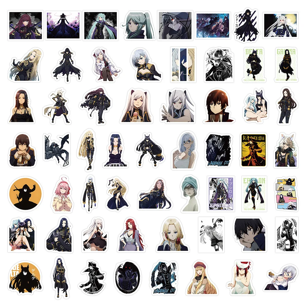 50Pcs/Set Anime The Eminence in Shadow Stickers Kage no Jitsuryokusha ni  Naritakute Alexia Midgar Cid Kagenou Alpha Beta Sticker - AliExpress