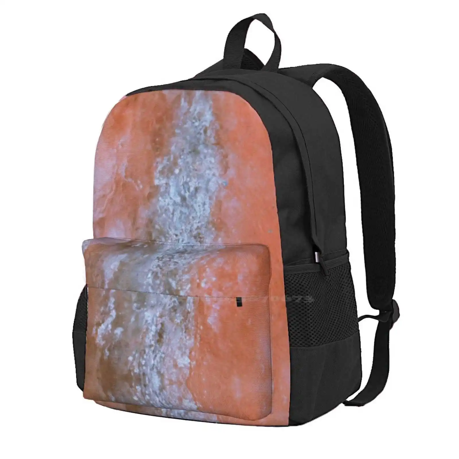 

Pink Salt Lamp Photograph Backpacks For School Teenagers Girls Travel Bags Pink Lamp Salt Nature Calming
