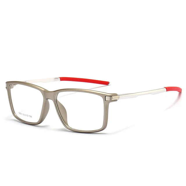 MERRYS DESIGN-gafas deportivas para hombre, montura TR90, marco de  aluminio, patillas de silicona, gafas graduadas