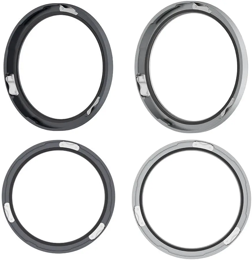 Enhanced Metal Bezel Ring with Tempered Glass Film for Smartwatch Protection
